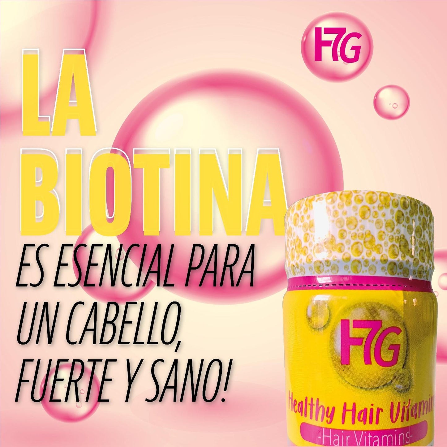 H7G VITAMINAS PARA EL CABELLO Y DETIENE LA CAIDA DEL CABELLO